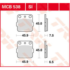 ТОРМОЗНЫЕ КОЛОДКИ TRW (17211326) внедорожное MCB538SI SI SINTER