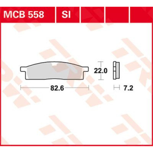 ТОРМОЗНЫЕ КОЛОДКИ TRW (17211331) внедорожное MCB558SI SI SINTER