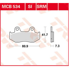 ТОРМОЗНЫЕ КОЛОДКИ TRW (17211992) 125 SINTER + SRM SINTER >125