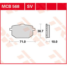 ТОРМОЗНЫЕ КОЛОДКИ TRW (17211994) SV дорожное перёд SINTER SINTER PERFORMANCE