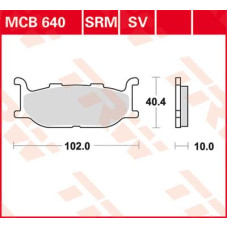 ТОРМОЗНЫЕ КОЛОДКИ TRW (17212005) 125 SINTER + SRM SINTER >125