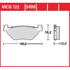 ТОРМОЗНЫЕ КОЛОДКИ TRW (17212025) 125 SINTER + SRM SINTER >125