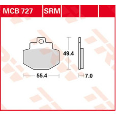 ТОРМОЗНЫЕ КОЛОДКИ TRW (17212028) 125 SINTER + SRM SINTER >125