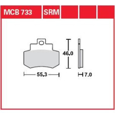 ТОРМОЗНЫЕ КОЛОДКИ TRW (17212030) 125 SINTER + SRM SINTER >125