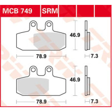 ТОРМОЗНЫЕ КОЛОДКИ TRW (17212035) 125 SINTER + SRM SINTER >125