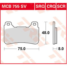 ТОРМОЗНЫЕ КОЛОДКИ TRW (17212038) карбон SINTER RACE LONGLIFE SCR SINTER RACE LONGLIFE