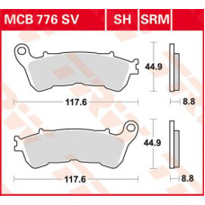 ТОРМОЗНЫЕ КОЛОДКИ TRW (17212042) 125 SINTER + SRM SINTER >125