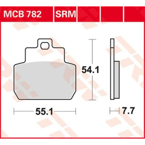 ТОРМОЗНЫЕ КОЛОДКИ TRW (17212043) 125 SINTER + SRM SINTER >125