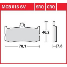ТОРМОЗНЫЕ КОЛОДКИ TRW (17212050) SINTER RACE -600 SRQ SINTER TRACK