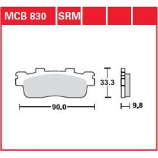 ТОРМОЗНЫЕ КОЛОДКИ TRW (17212054) 125 SINTER + SRM SINTER >125
