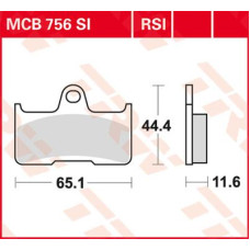 ТОРМОЗНЫЕ КОЛОДКИ TRW (17212138) внедорожное мотокросс SINTER MX RACE RSI SINTER PERFORMANCE