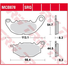 ТОРМОЗНЫЕ КОЛОДКИ TRW (17212323) SINTER TRACK SRQ SINTER TRACK