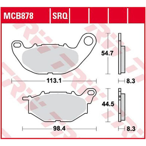 ТОРМОЗНЫЕ КОЛОДКИ TRW (17212323) SINTER TRACK SRQ SINTER TRACK