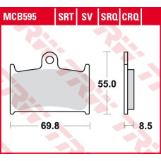 ТОРМОЗНЫЕ КОЛОДКИ TRW (17212592) дорожное S SINTER TRACK SRT SINTERED / TRACK PADS