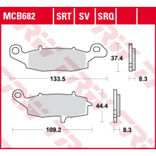 ТОРМОЗНЫЕ КОЛОДКИ TRW (17212596) дорожное S SINTER TRACK SRT SINTERED / TRACK PADS