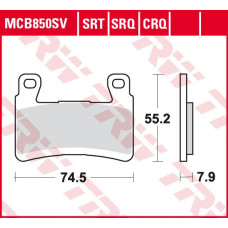 ТОРМОЗНЫЕ КОЛОДКИ TRW (17212602) дорожное S SINTER TRACK SRT SINTERED / TRACK PADS
