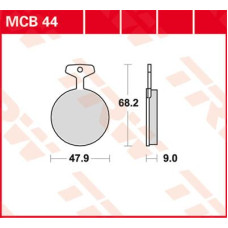 ТОРМОЗНЫЕ КОЛОДКИ TRW (17220374) MCB44 ALLROUND ORGANIC