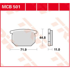 ТОРМОЗНЫЕ КОЛОДКИ TRW (17220375) MCB501 ALLROUND ORGANIC