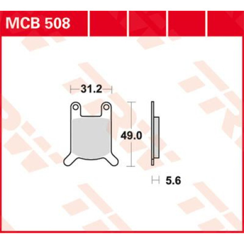 ТОРМОЗНЫЕ КОЛОДКИ TRW (17220379) MCB508 ALLROUND ORGANIC