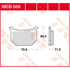 ТОРМОЗНЫЕ КОЛОДКИ TRW (17220380) MCB509 ALLROUND ORGANIC