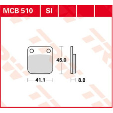 ТОРМОЗНЫЕ КОЛОДКИ TRW (17220381) MCB510 ALLROUND ORGANIC