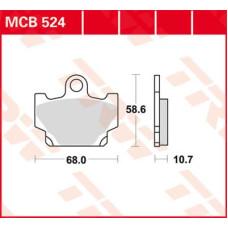 ТОРМОЗНЫЕ КОЛОДКИ TRW (17220396) MCB524 ALLROUND ORGANIC