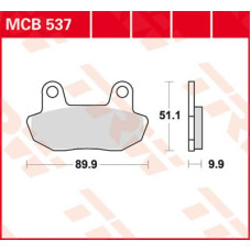 ТОРМОЗНЫЕ КОЛОДКИ TRW (17220412) MCB537 ALLROUND ORGANIC