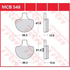 ТОРМОЗНЫЕ КОЛОДКИ TRW (17220422) MCB548 ALLROUND ORGANIC