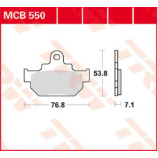 ТОРМОЗНЫЕ КОЛОДКИ TRW (17220425) MCB550 ALLROUND ORGANIC