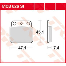 ТОРМОЗНЫЕ КОЛОДКИ TRW (17220484) внедорожное MCB626SI SI SINTER