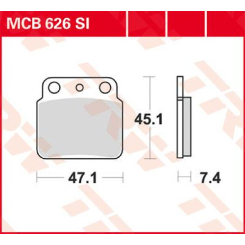 ТОРМОЗНЫЕ КОЛОДКИ TRW (17220484) внедорожное MCB626SI SI SINTER