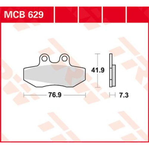 ТОРМОЗНЫЕ КОЛОДКИ TRW (17220488) MCB629 ALLROUND ORGANIC