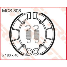 ТОРМОЗНЫЕ КОЛОДКИ (БАШМАК) БАРАБАННОГО ТИПА TRW (17230358) S MCS808 S
