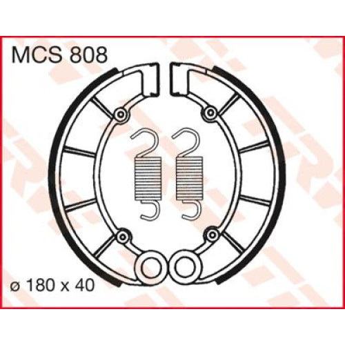ТОРМОЗНЫЕ КОЛОДКИ (БАШМАК) БАРАБАННОГО ТИПА TRW (17230358) S MCS808 S