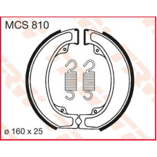 ТОРМОЗНЫЕ КОЛОДКИ (БАШМАК) БАРАБАННОГО ТИПА TRW (17230360) S MCS810 S