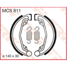 ТОРМОЗНЫЕ КОЛОДКИ (БАШМАК) БАРАБАННОГО ТИПА TRW (17230361) S MCS811 S