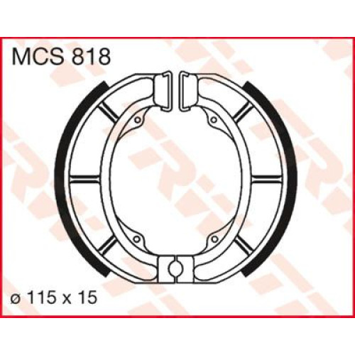 ТОРМОЗНЫЕ КОЛОДКИ (БАШМАК) БАРАБАННОГО ТИПА TRW (17230365) S MCS818 S
