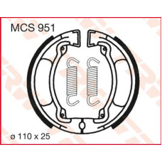 ТОРМОЗНЫЕ КОЛОДКИ (БАШМАК) БАРАБАННОГО ТИПА TRW (17230389) S MCS951 S