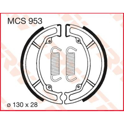ТОРМОЗНЫЕ КОЛОДКИ (БАШМАК) БАРАБАННОГО ТИПА TRW (17230391) S MCS953 S