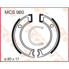 ТОРМОЗНЫЕ КОЛОДКИ (БАШМАК) БАРАБАННОГО ТИПА TRW (17230398) S MCS960 S