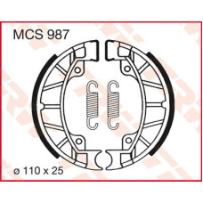 ТОРМОЗНЫЕ КОЛОДКИ (БАШМАК) БАРАБАННОГО ТИПА TRW (17230406) S MCS987 S