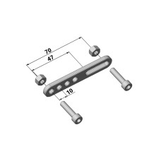 КРОНШТЕЙН ТОРМОЗНОГО БАЧКА TRW (17310500) чёрный серебристый BRAKE RESREVOIR RELOCATOR