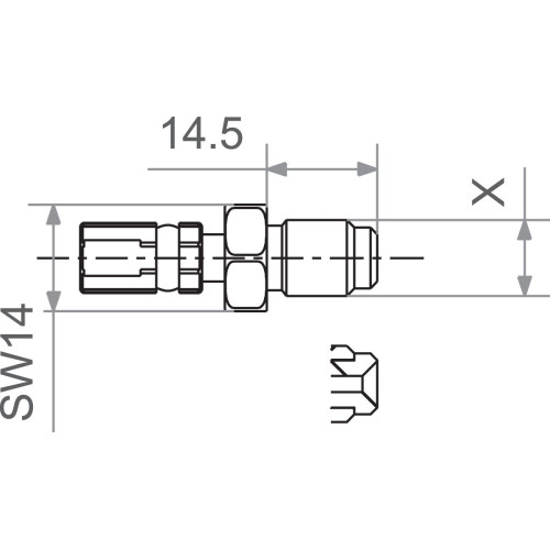 НАКОНЕЧНИК ТОРМОЗНОГО ШЛАНГА TRW (17420524) M10x1.0 MALE SWIVEL G M10X1.0 MALE SWIVEL G
